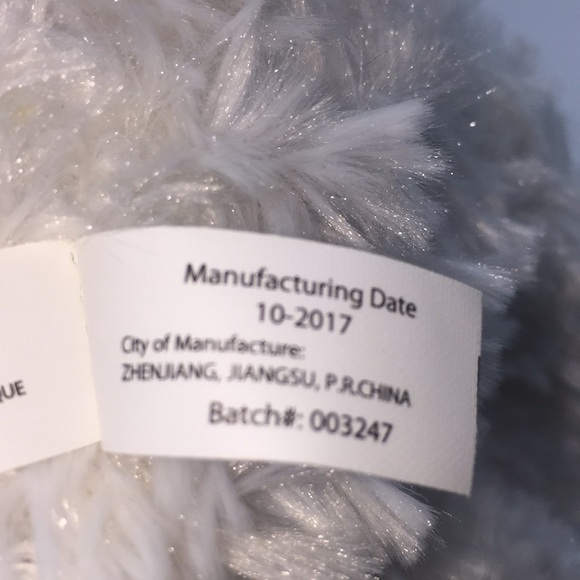 The Petting Zoo White Fluffy Plush Stuffed Animal Girl Puppy Dog Purple … - Picture 8 of 11